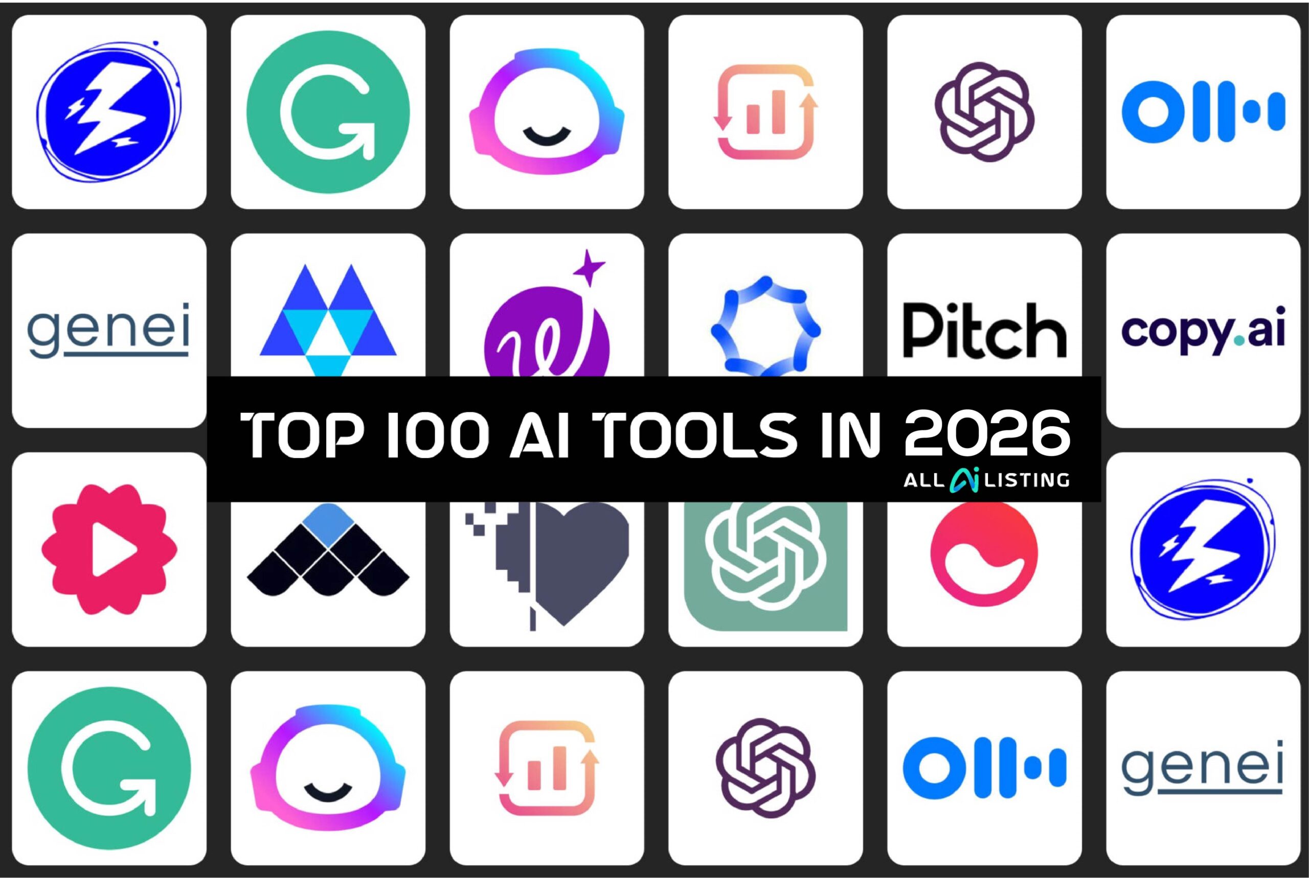 Top 100 Best AI Tools in 2026 (Tested, Verified & Updated)